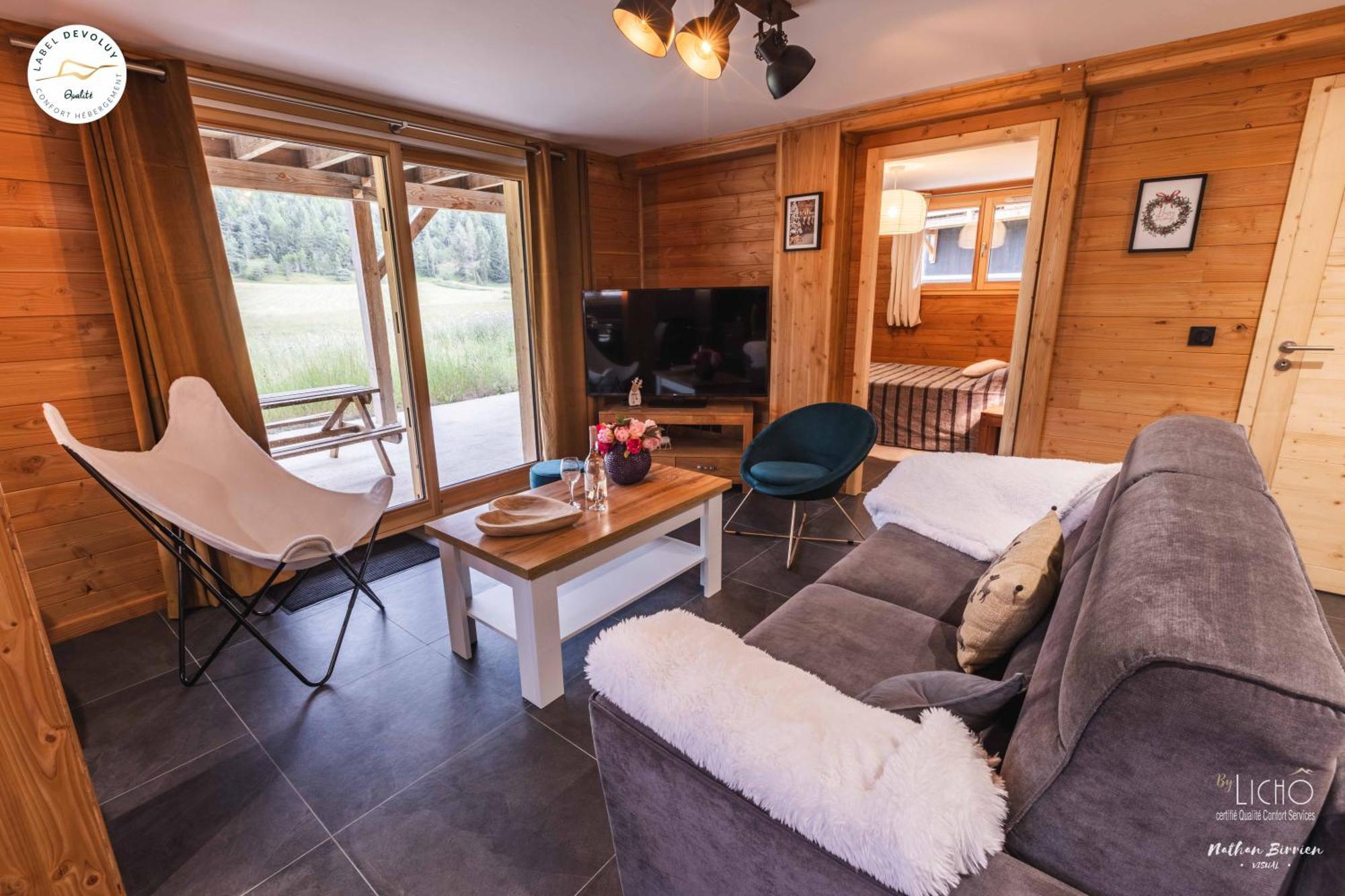 Appartement Lumineux Neuf Dans Bas De Chalet Le Douglas La Joue du Loup Ngoại thất bức ảnh